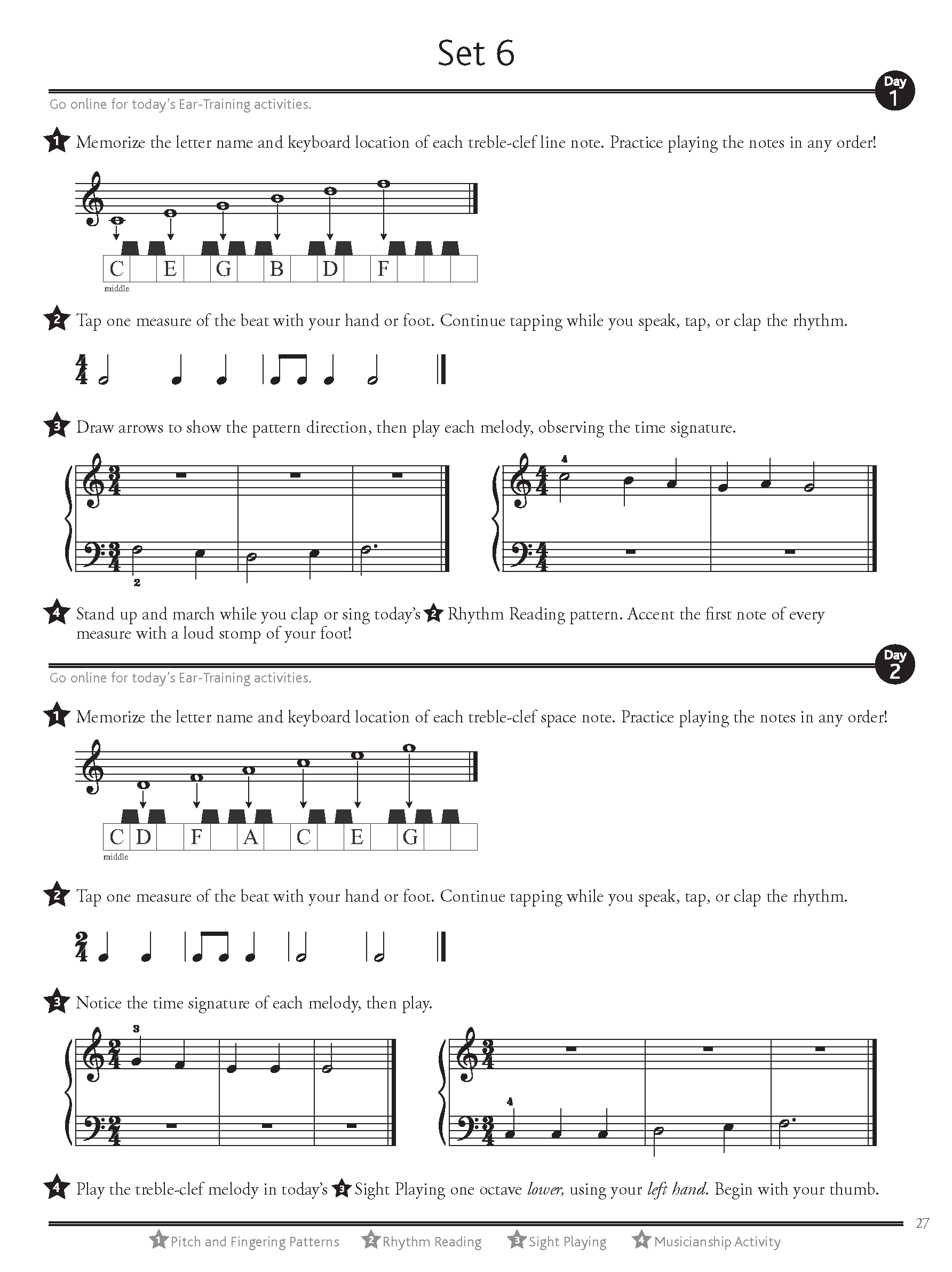 Four Star® Sight Reading and Ear Tests Preparatory A - Image 3